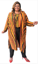 Load image into Gallery viewer, Fabulous Stripe Duster Coat