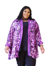 Load image into Gallery viewer, Silky Sequin Animal Print Jacket