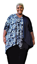 Load image into Gallery viewer, Draped High Low Plus Size Top