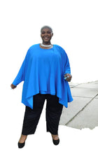 Load image into Gallery viewer, Turquoise Draped Front Duster