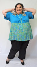 Load image into Gallery viewer, Turquoise Empire Top