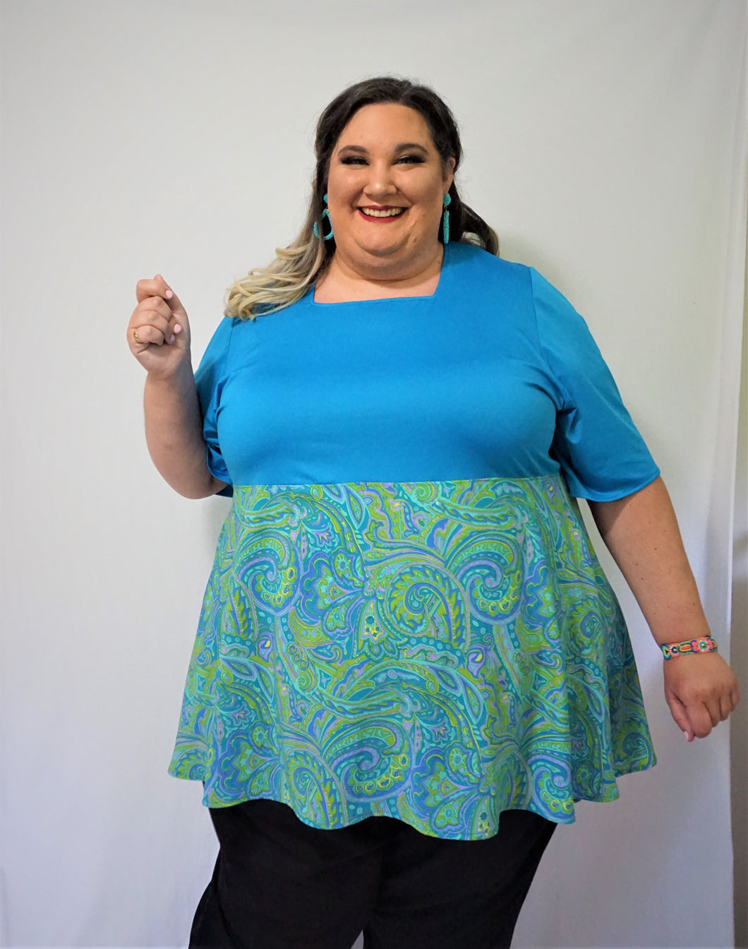 Turquoise Empire Top