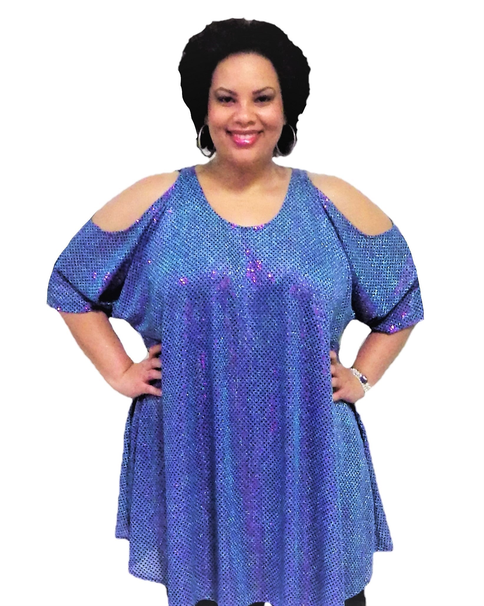 gold sparkly top plus size
