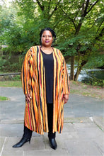 Load image into Gallery viewer, Fabulous Stripe Duster Coat