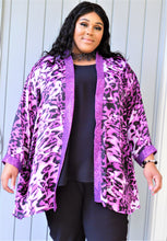 Load image into Gallery viewer, Silky Sequin Animal Print Jacket