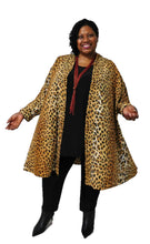 Load image into Gallery viewer, Gold &amp; Black Animal Print Jacket