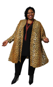 Gold & Black Animal Print Jacket