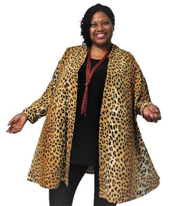 Gold & Black Animal Print Jacket