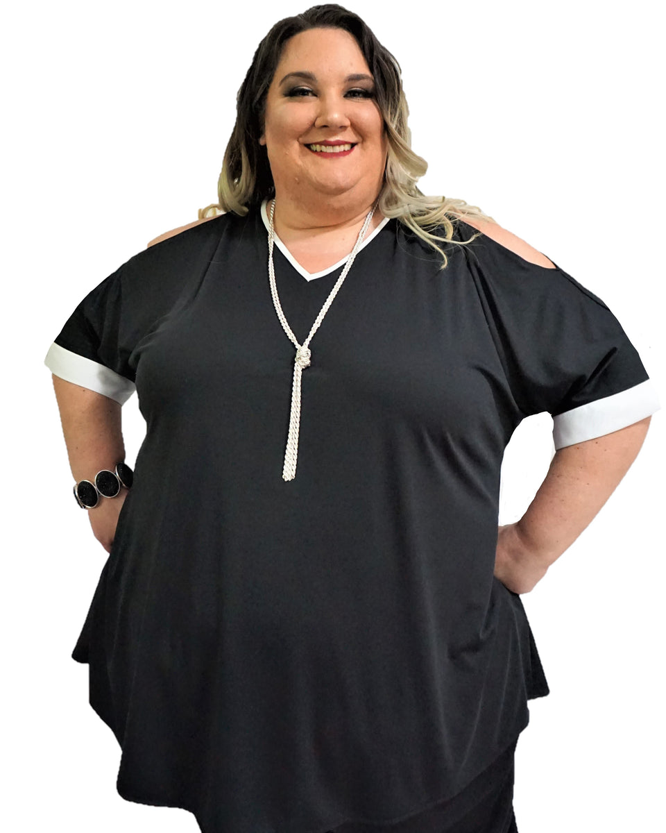 Cold Shoulder Plus Size Top – Myles Ahead