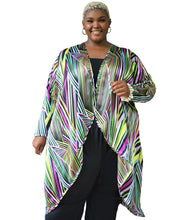 Load image into Gallery viewer, Luxe Stripe Silky Duster