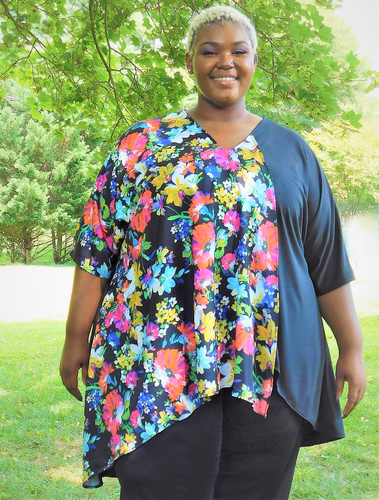 Pretty High-Low Plus Size Top